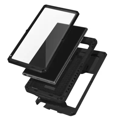 Potpuna maska Samsung Galaxy S22 Ultra Stalak Poklopac kamere IP54 Crna