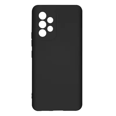 Navlaka Samsung Galaxy A53 5G Silikon Polu-kruta Završetak Soft-touch Tanka Crna