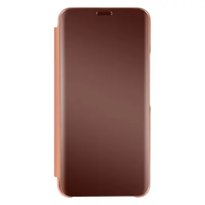 Clear View torbica Samsung Galaxy S22 s preklopom ogledalo stalak rose gold