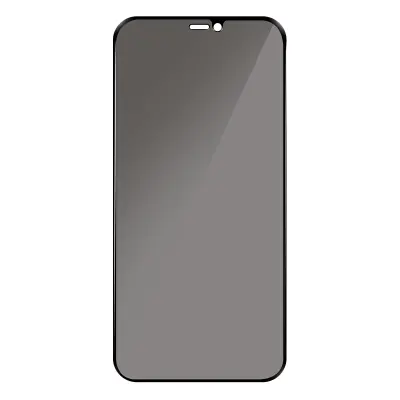 Zaštitna Folija iPhone 12 i 12 Pro Anti-špijunska Kaljeno Staklo 9H Bez Tragova Crna