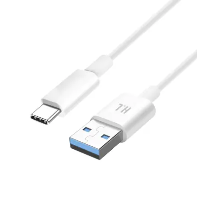 USB-C kabel za punjenje i prijenos podataka 1A duljina 1.5m bijeli