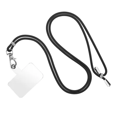 Vezica za pametni telefon univerzalna pleteni najlon podesiva 90cm crna