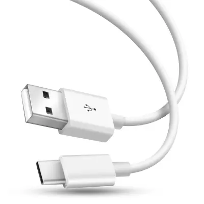 USB-C kabel za brzo punjenje i prijenos podataka 2.0 duljina 1m bijeli