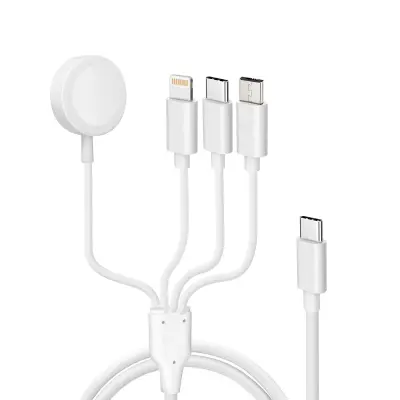 USB-C na Lightning, micro-USB, USB-C i magnetski punjač 2A bijeli