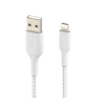 USB na Lightning MFi 18W tkani najlon 3m punjenje i sinkronizacija Belkin bijeli