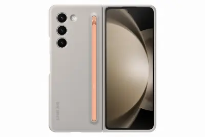 Zaština slim maska za Samsung Galaxy Z Fold5 s olovkom bež EF-OF94PCUEGWW
