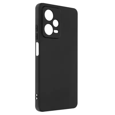 Maska za Xiaomi Redmi Note 12 Pro i 12 Pro Plus silikon protiv otisaka crna
