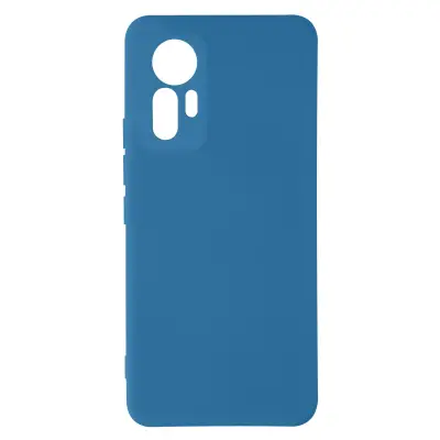 Maska za Xiaomi 12 Lite silikon polutvrda Soft-touch tanka plava