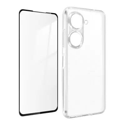 Maska Asus Zenfone 10 i Zenfone 9 Meka i Kaljeno staklo 9H