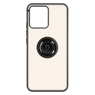 Maska Realme C30 dvo-materijalna metalni prsten stalak crna