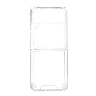 Maska za Samsung Z Flip 3 kruta leđa antišok kutovi tanka lagana prozirna