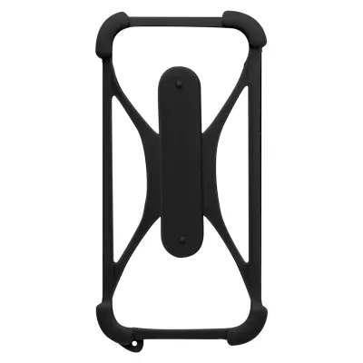 Navlaka za Smartphone Univerzalna Silikon Kutovi Bumper Otporna na Udarce Stalak Postolje crna