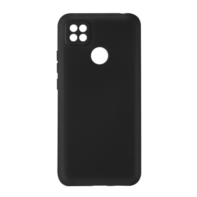 Maska za Xiaomi Redmi 10A silikon polutvrda Soft-touch tanka crna