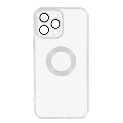 Maska iPhone 14 Pro silikonski gel meka pokrivena kamera prozirna