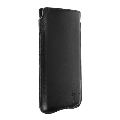 Futrola za pametni telefon do 5.9 inča, talijanska koža, mekana unutrašnjost, tanka, crna
