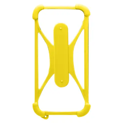 Navlaka za Smartphone Univerzalna Silikon Kutovi Bumper Otporna na Udarce Stalak Postolje žuta