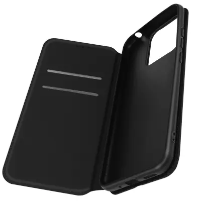 Maska Xiaomi Redmi 10A Preklopna torbica s funkcijom video stalka crna