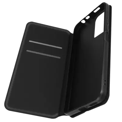 Maska Xiaomi Redmi Note 11 Pro Plus Preklopna torbica s držačem kartica i funkcijom video stalka crna