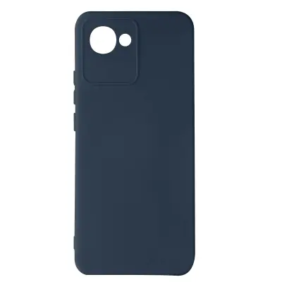 Maska Realme C30 polutvrda Soft-touch tanka tamnoplava