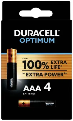 Duracell Optimum micro (aaa)-baterija alkalno-manganov 1.5 V 4 kos