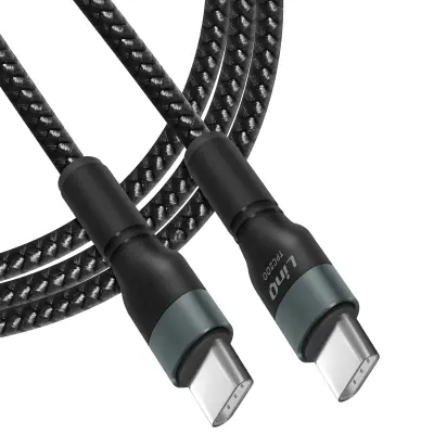 USB-C na USB-C Power Delivery 60W brzo punjenje duljina 2m LinQ crni