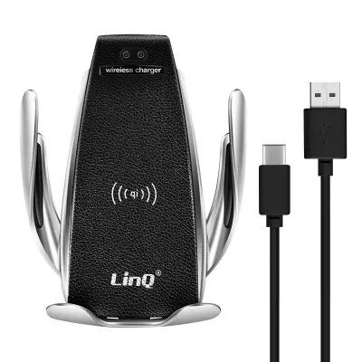 Auto Nosač QI 10W za Smartphone od 3.5'' do 6.5'' Rotacija 360° LinQ