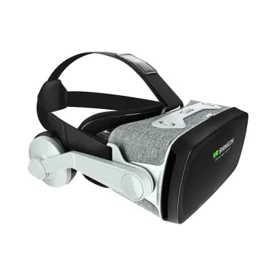 VR naočale za pametni telefon Audio uranjanje Jack 3.5mm Podesive trake Sivo-crne