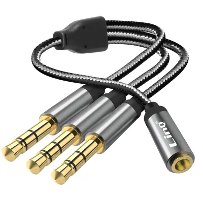 Adapter razdjelnik Jack 3.5mm ženski na 3x Jack 3.5mm muški LinQ