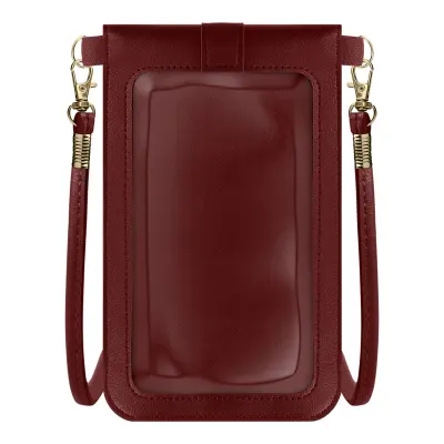 Torba Messenger za Smartphone Taktilni Prozor s Remenom 1.40m Bordeaux