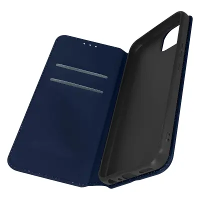 Futrola za Wiko T10, preklopna, za kartice, stalak za video, plava