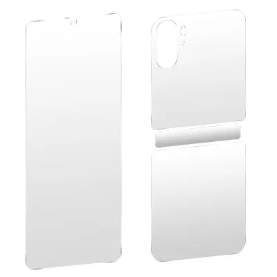 Zaštitna Folija za Oppo Find N2 Flip Prednja Stražnja Mekana Silikon Transparentna