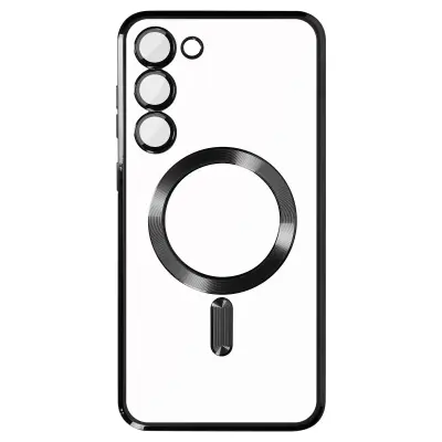 MagSafe maska za Samsung S23 silikon zaštita kamere prozirna / crna