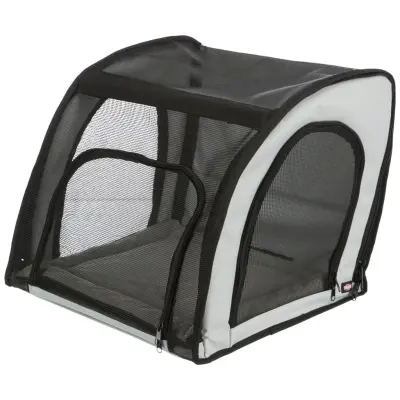 TRIXIE Autosjedalica za kućne ljubimce 44x40x37 cm siva i crna