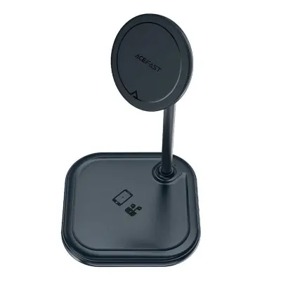 2-u-1 Qi bežični punjač 15 W i stalak za iPhone i Apple AirPods E6, crni