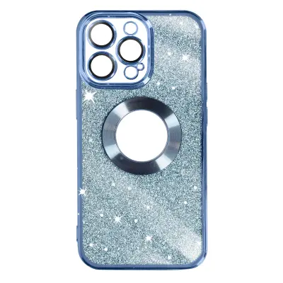 Maska za iPhone 13 Pro odvojive šljokice silikon serija Protecam Spark plava