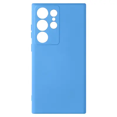Maska za Samsung Galaxy S23 Ultra polutvrda Soft-touch Fast Cover svijetloplava