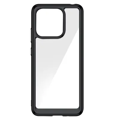 Antišok maska za Xiaomi Redmi 12C Kruta leđa Povišen blok kamere Crna