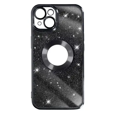 Maska za iPhone 14 odvojive šljokice silikonski gel serija Protecam Spark crna