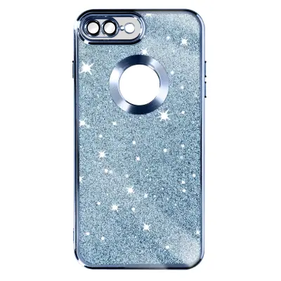 Maska za iPhone 7 Plus i 8 Plus odvojive šljokice serija Protecam Spark plava