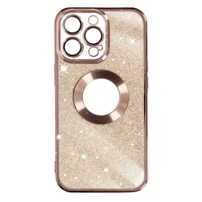 Maska za iPhone 13 Pro odvojive šljokice silikon serija Protecam Spark ružičasta