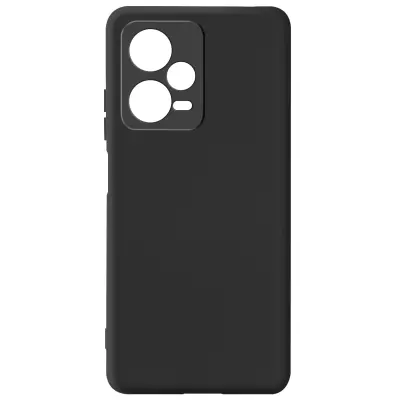 Maska za Xiaomi Redmi Note 12 Pro polutvrda Soft-touch tanka Fast Cover crna