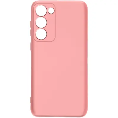 Maska za Samsung Galaxy S23 Plus polutvrda Soft-touch Fast Cover puder ružičasta
