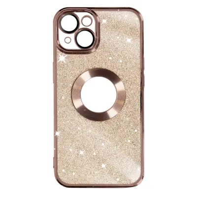 Maska za iPhone 14 Plus odvojive šljokice serija Protecam Spark rose gold