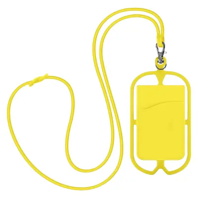 Univerzalna maska s uzicom i držačem kartica NeckPouch Žuta