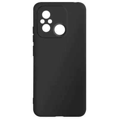 Maska za Xiaomi Redmi 12C polutvrda Soft-touch Fast Cover crna