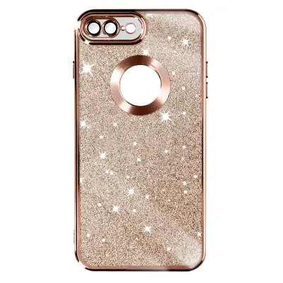 Maska za iPhone 7 Plus i 8 Plus odvojive šljokice serija Protecam Spark ružičasta