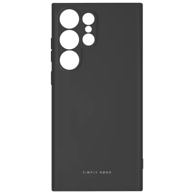 Maska za Samsung S23 Ultra silikon mat meka na dodir Roar Space crna