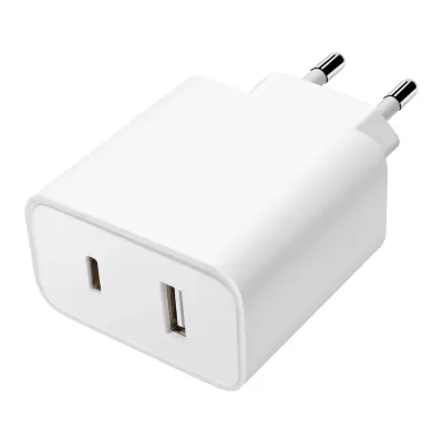 Zidni punjač Original Xiaomi USB + USB-C 33W Bijeli