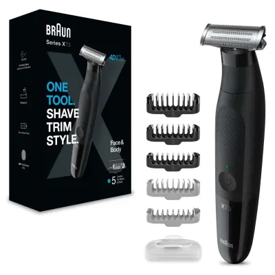 BRAUN Face+Body XT3200 brijač, crni