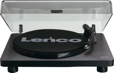 Gramofon LENCO L-30BK, RCA izlaz, USB B PC kodiranje, 33 i 45 RPM, Audio-Technica AT3600 cartridge, crni